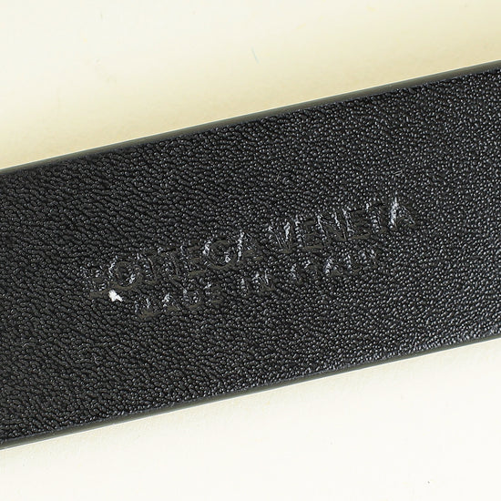 Bottega Veneta Black Triangle Buckle Belt
