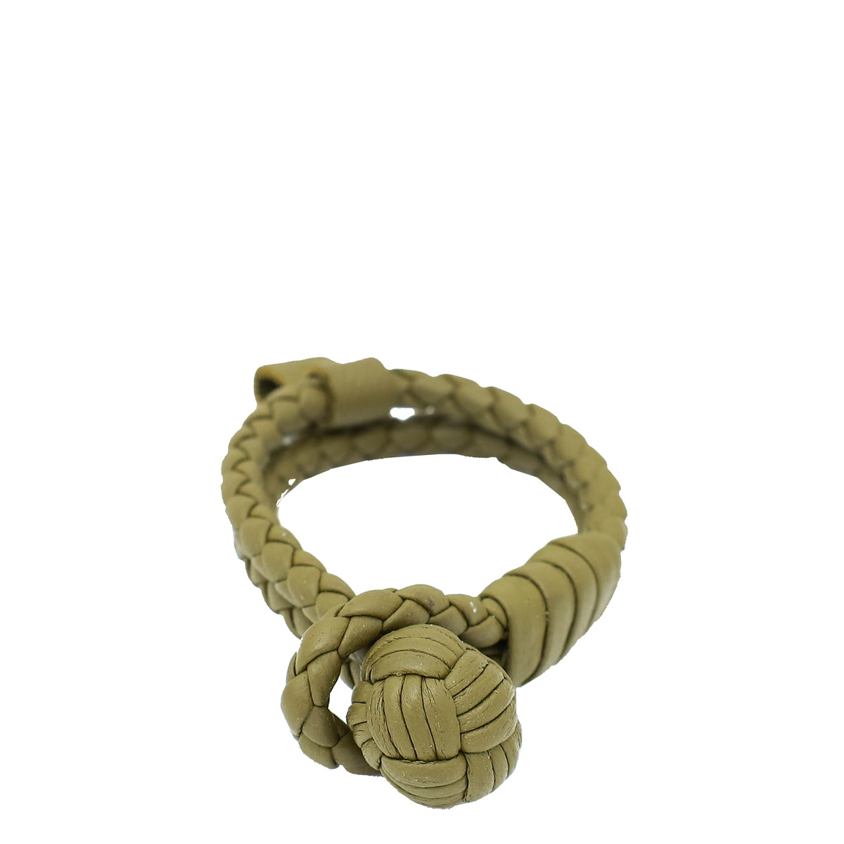 Bottega Veneta Olive Intrecciato Nappa Braided Bracelet