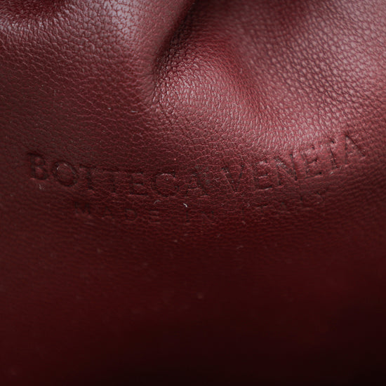 Bottega Veneta Burgundy Intrecciato Nappa The Pouch Clutch