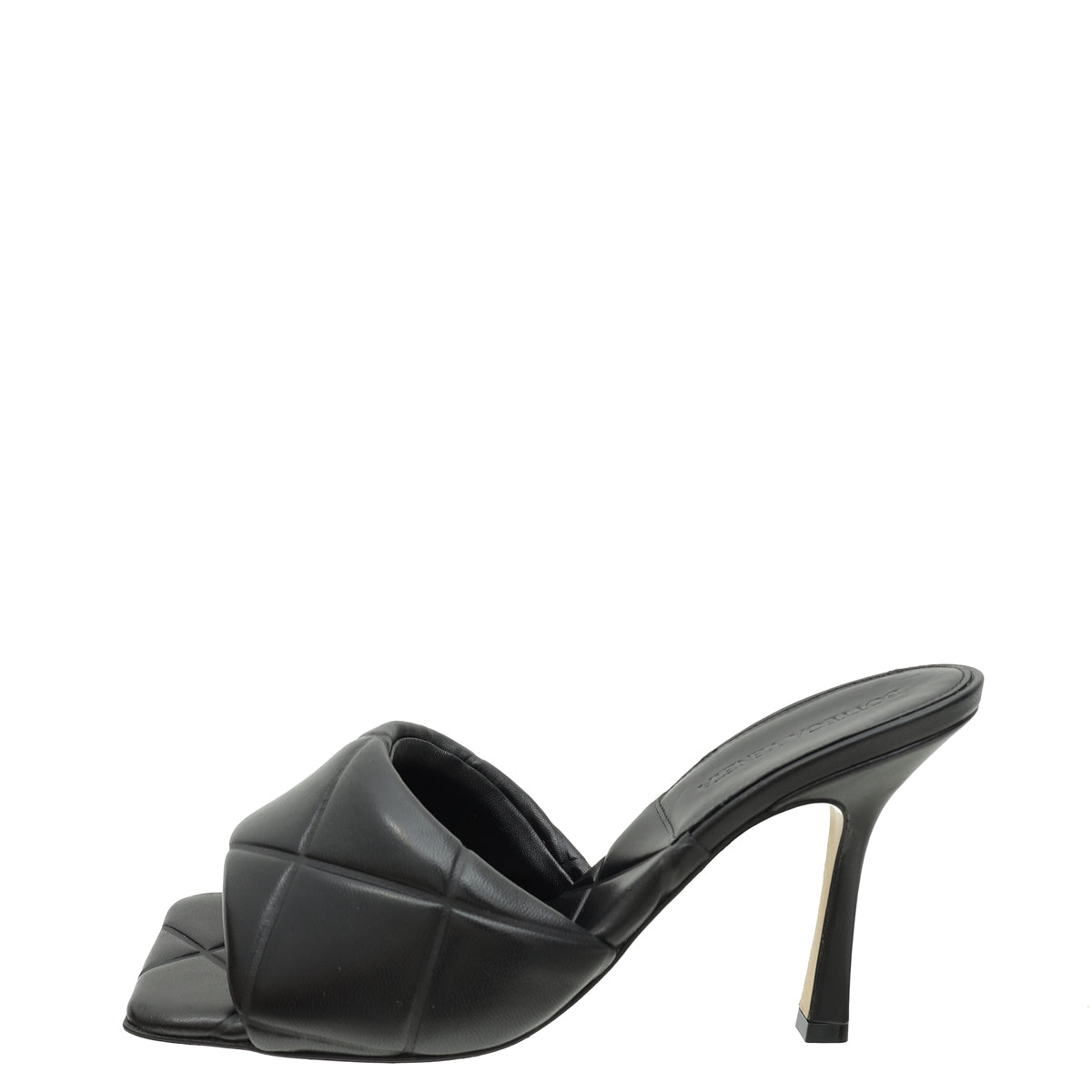 Bottega Veneta Black Embossed Lido Mules 38