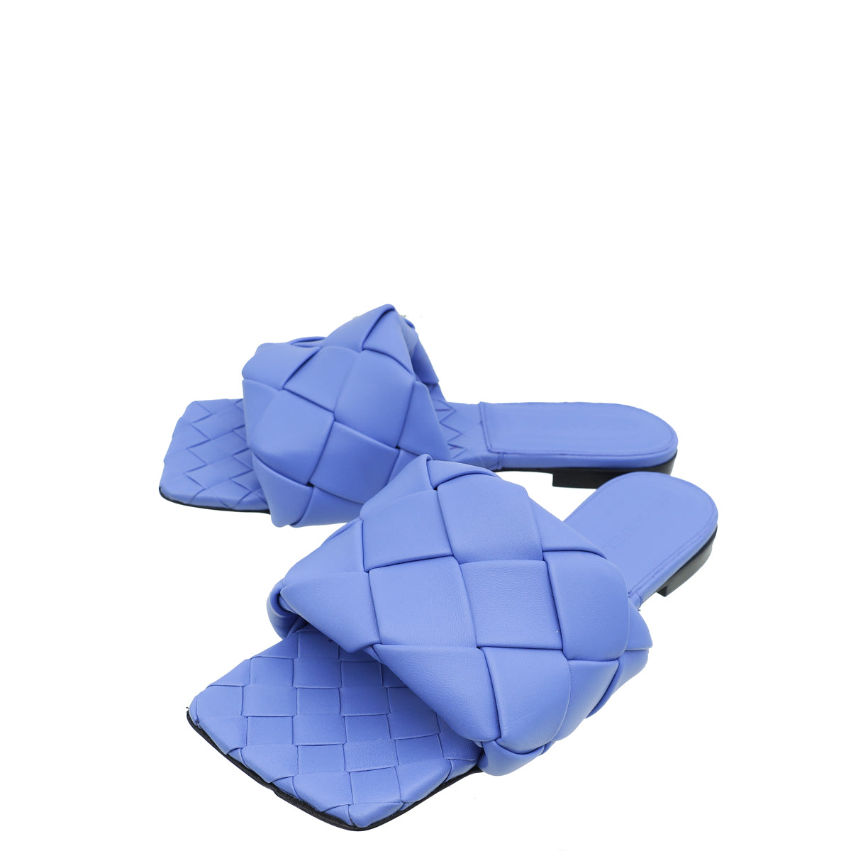 Bottega Veneta Wisteria Intrecciato Lido Flat Sandal 38-Bottega Veneta-THE CLOSET