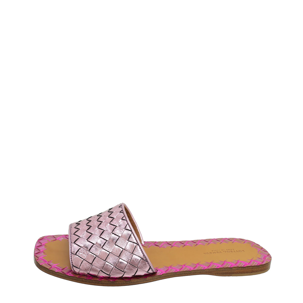 Bottega Veneta Metallic Purple Ravello Sandals 37.5