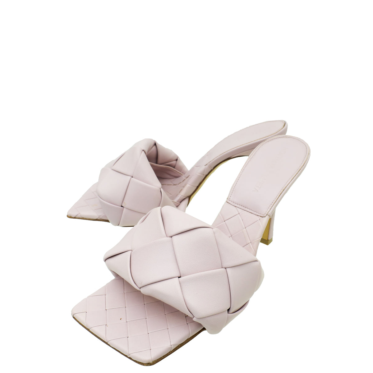 Bottega Veneta Lilac Intrecciato Nappa Lido Mule 37.5-Bottega Veneta-THE CLOSET