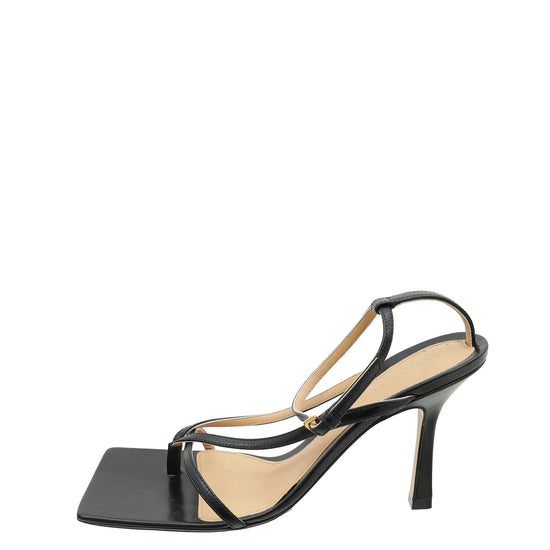 Bottega Veneta Black Stretch Strap Sandal 37.5