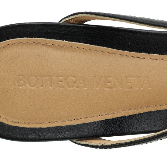 Bottega Veneta Black Stretch Strap Sandal 37.5