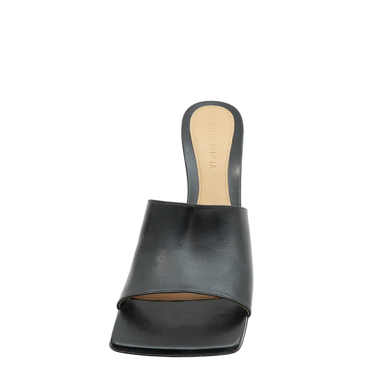 Bottega Veneta Black Stretch Heeled Mule 37-Bottega Veneta-THE CLOSET