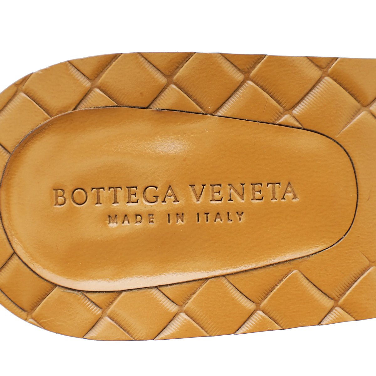 Bottega Veneta Light Peach Intrecciato Nappa Slide Mules 37