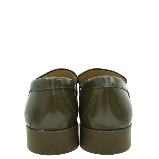 Bottega Veneta Liana Green Monsieur Moccasin 38.5