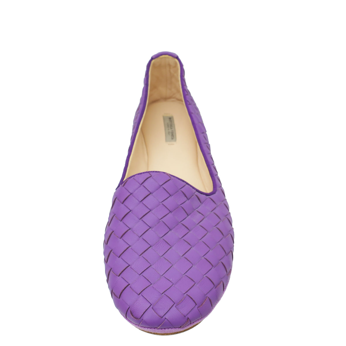 Bottega Veneta Violet Round Toe Ballet Flats 38-Bottega Veneta-THE CLOSET