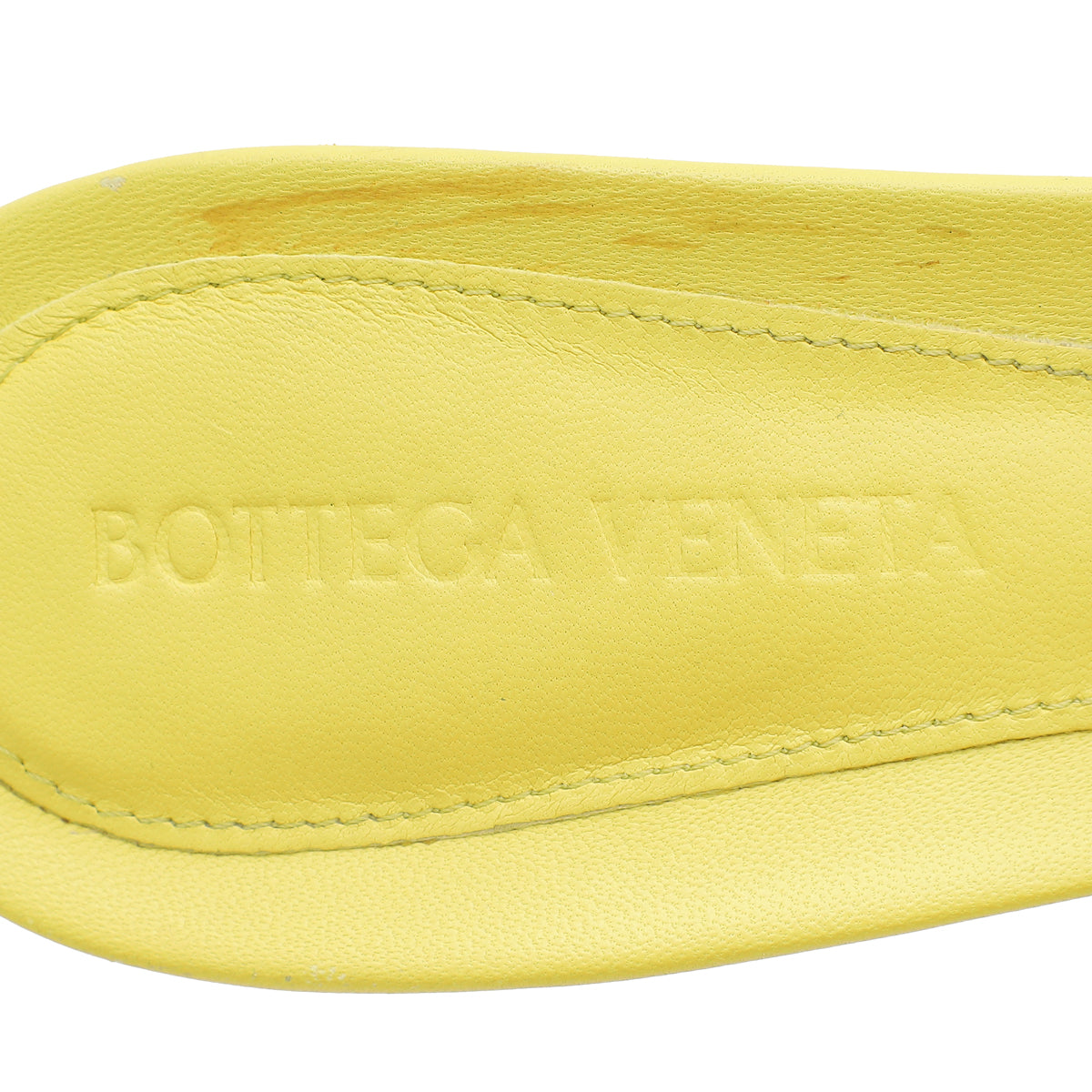 Bottega Veneta Lime Padded Lido Heeled Mules 38