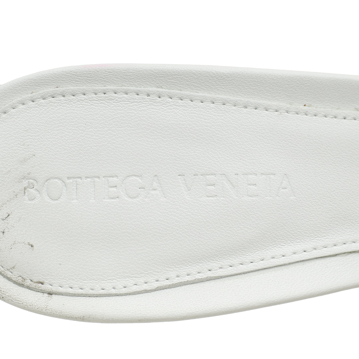 Bottega Veneta White Padded Lido Heeled Mules 38