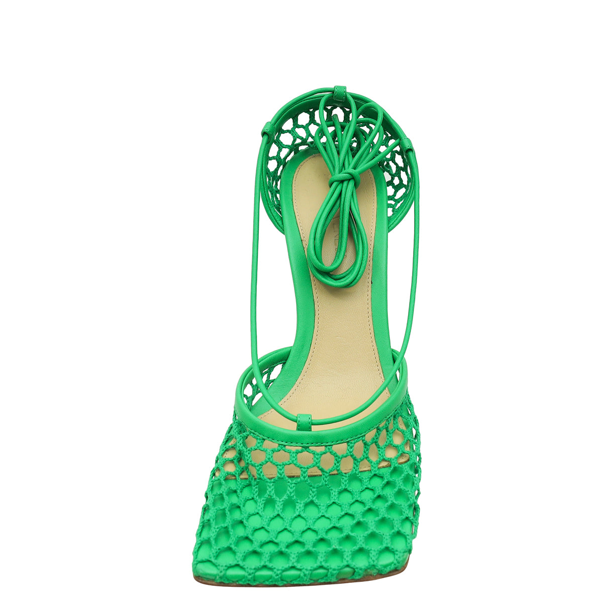 Bottega Veneta Green Stretch Sandals 38