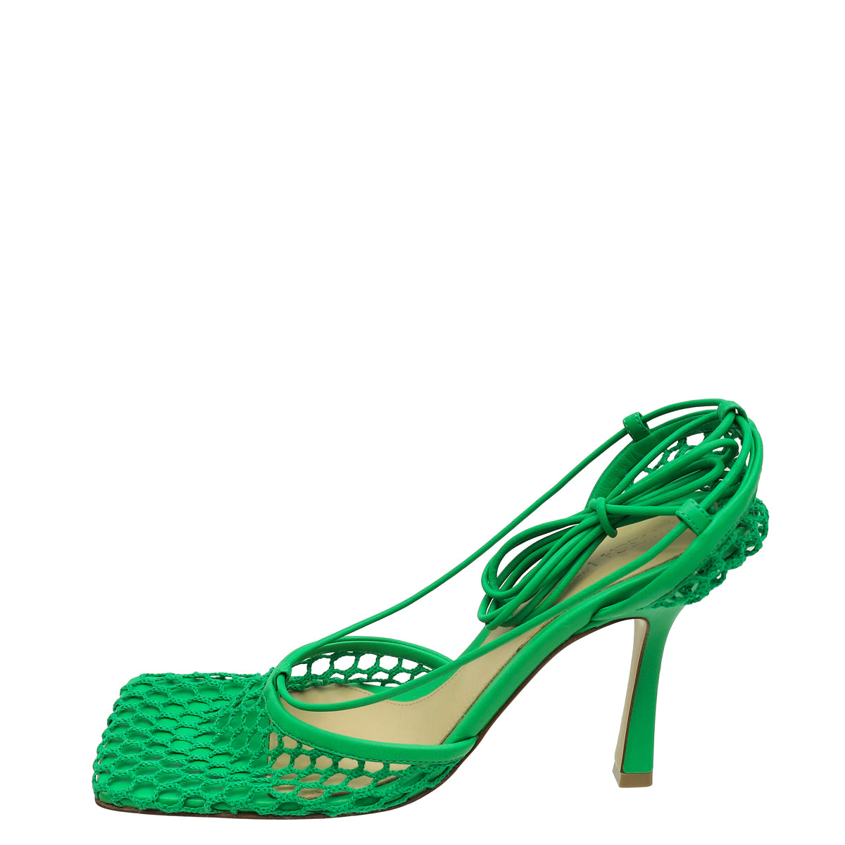 Bottega Veneta Green Stretch Sandals 38