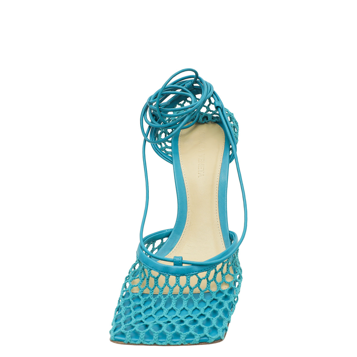 Bottega Veneta Turquoise Stretch Sandals 38-Bottega Veneta-THE CLOSET