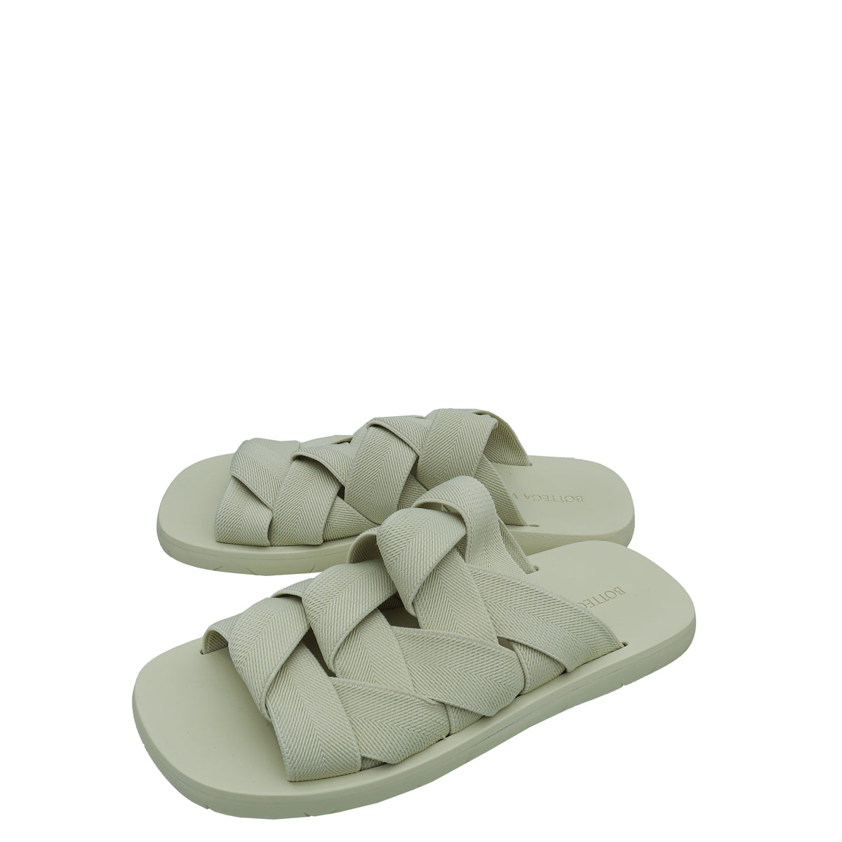 Bottega Veneta Sea Salt Plat Mule 38-Bottega Veneta-THE CLOSET