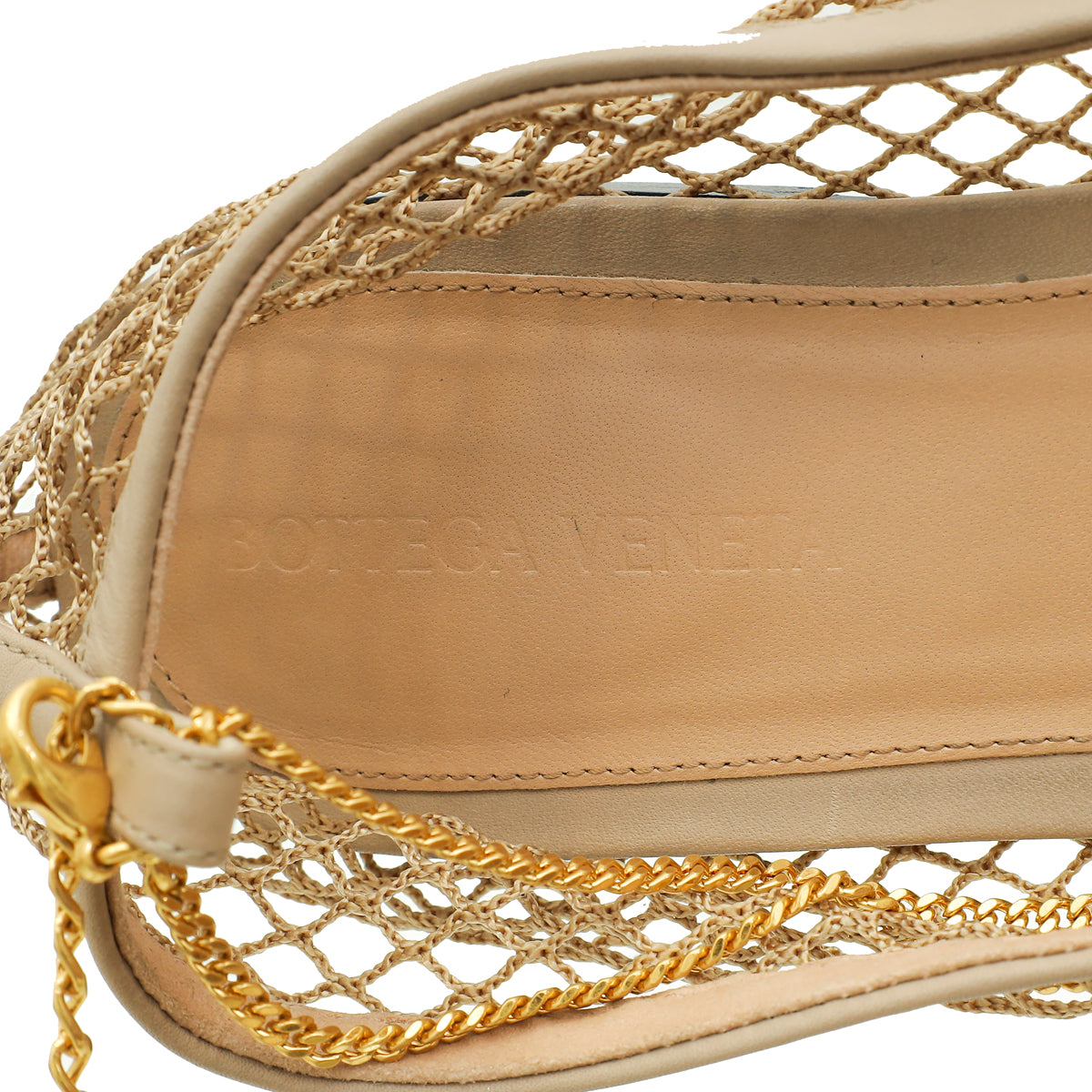 Bottega Veneta Nude Stretch Ballerina Flats 40