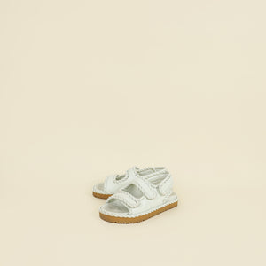 Bottega Veneta Off White Jack Flat Sandals 36