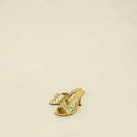 Bottega Veneta Metallic Gold Blink Mule 36