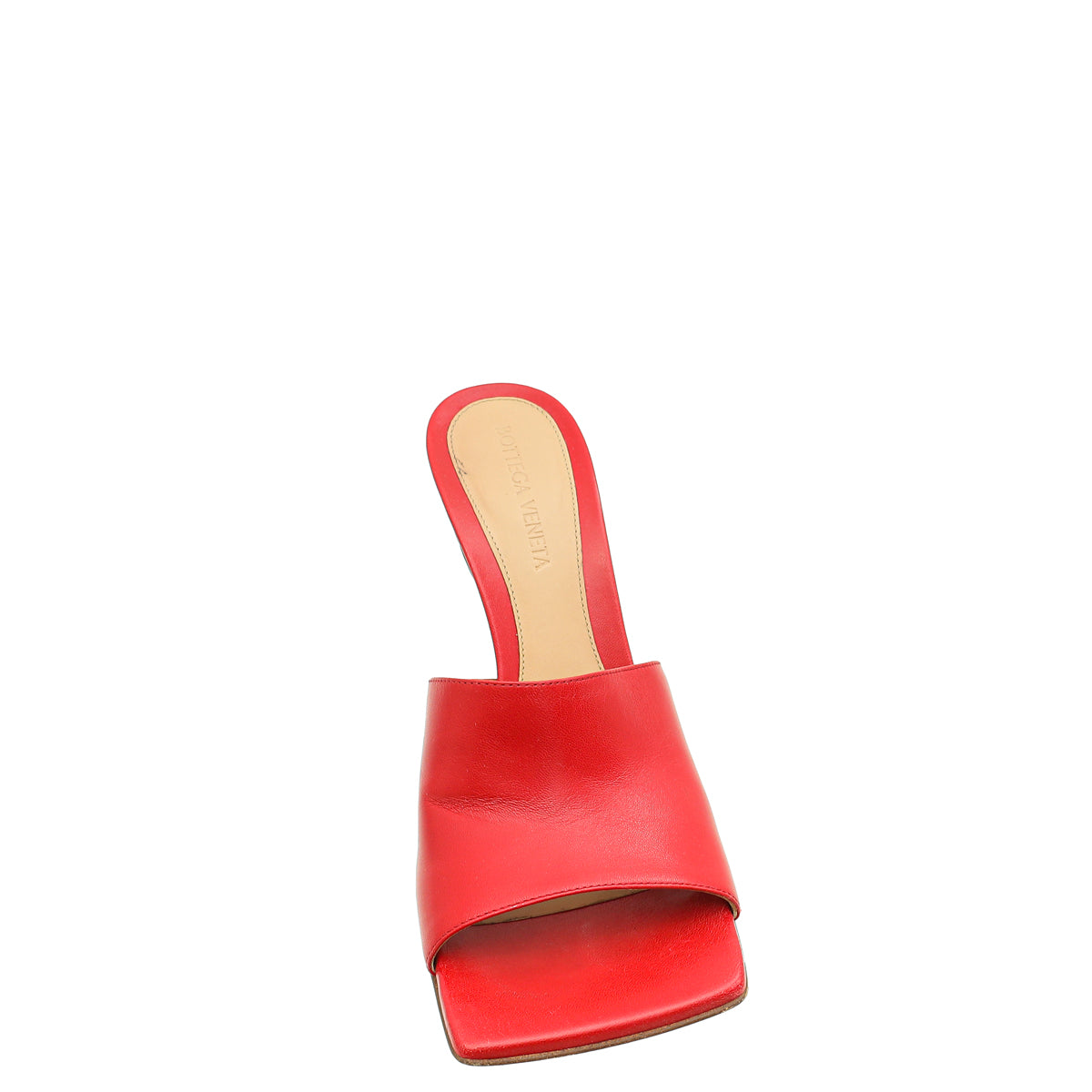 Bottega Veneta Red Stretch Heeled Mule 37-Bottega Veneta-THE CLOSET