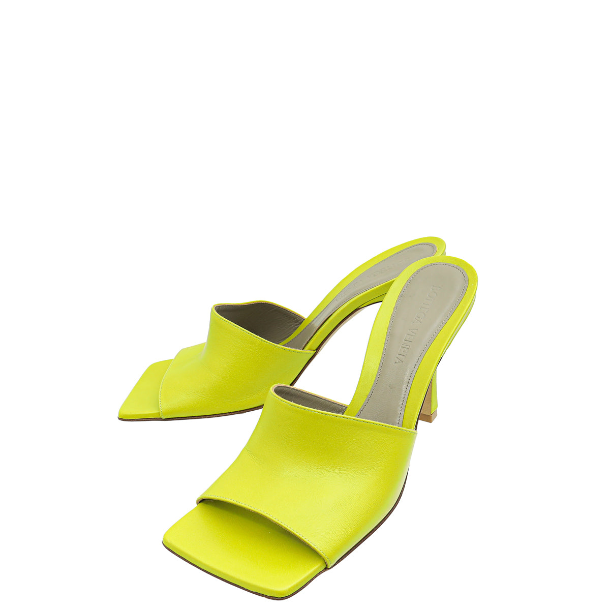 Bottega Veneta Kiwi Stretch Heeled Mule 37-Bottega Veneta-THE CLOSET