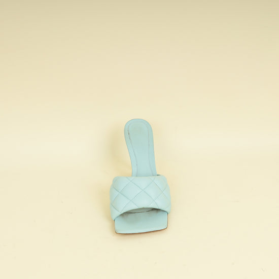 Bottega Veneta Light BlueLido Heeled Mules 38.5