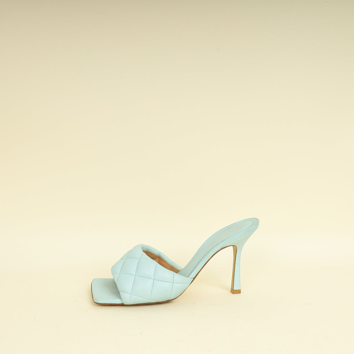 Bottega Veneta Light BlueLido Heeled Mules 38.5