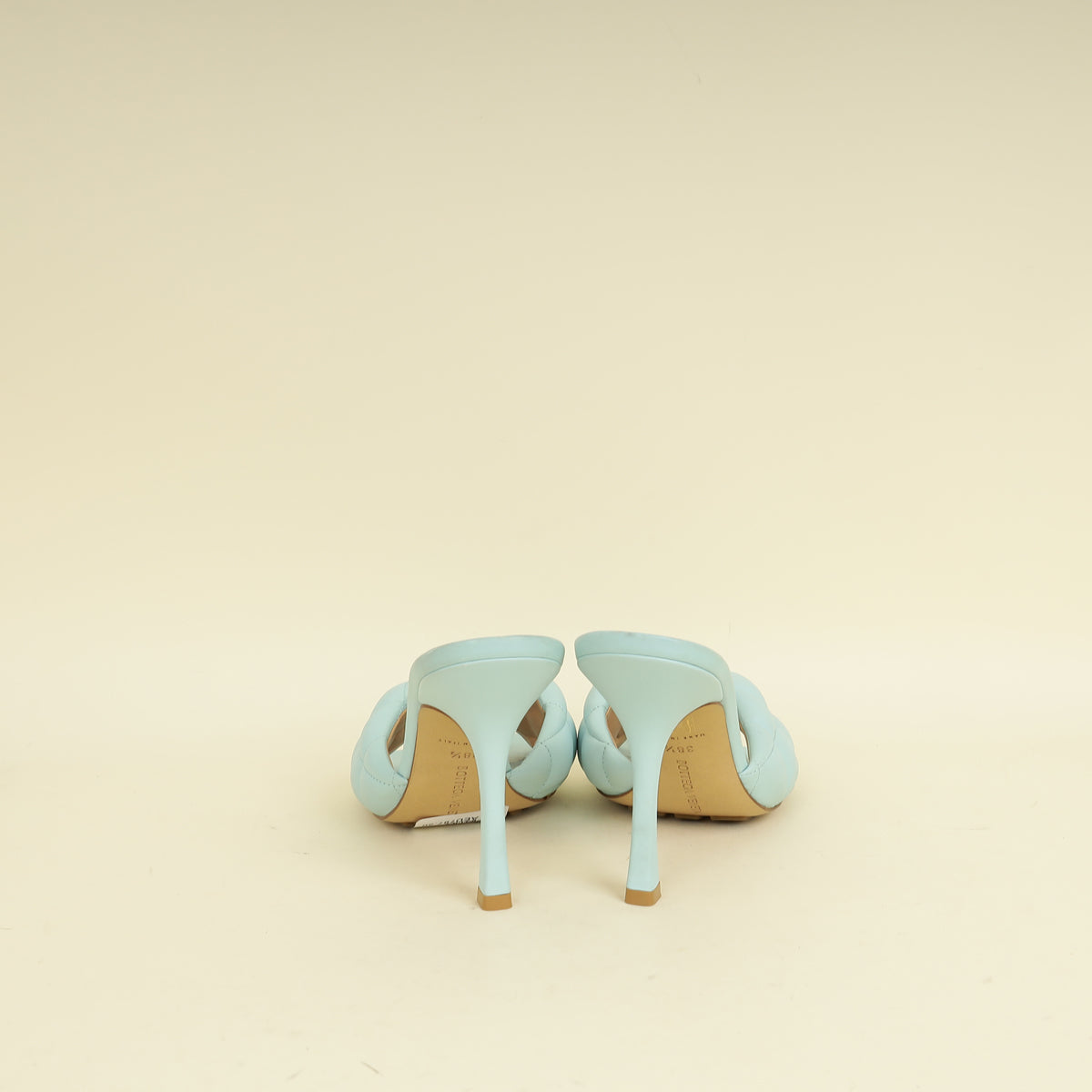 Bottega Veneta Light BlueLido Heeled Mules 38.5