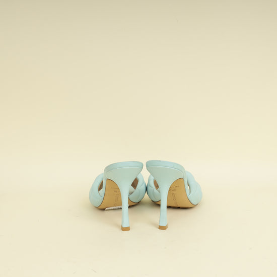 Bottega Veneta Light BlueLido Heeled Mules 38.5