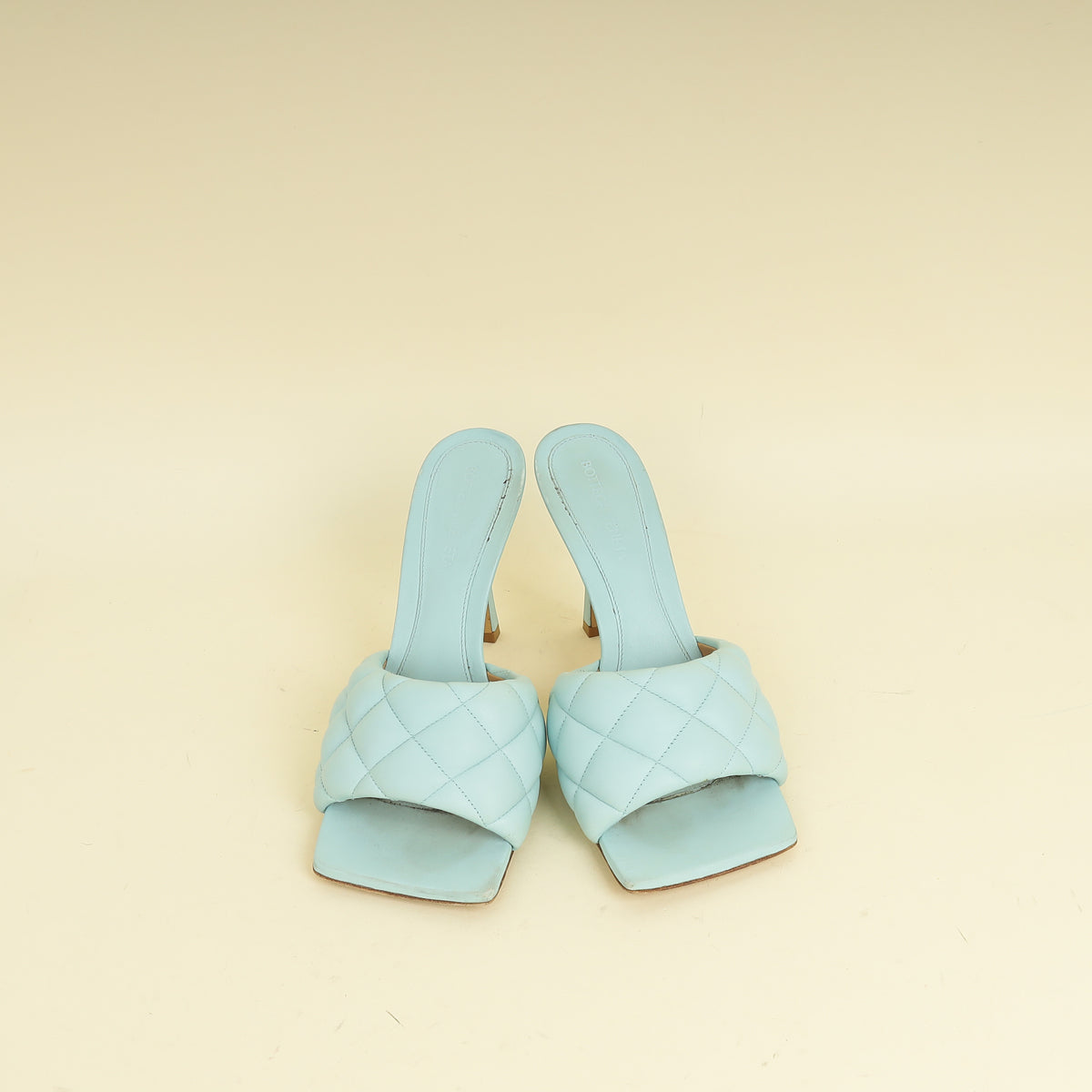 Bottega Veneta Light BlueLido Heeled Mules 38.5