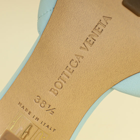 Bottega Veneta Light BlueLido Heeled Mules 38.5