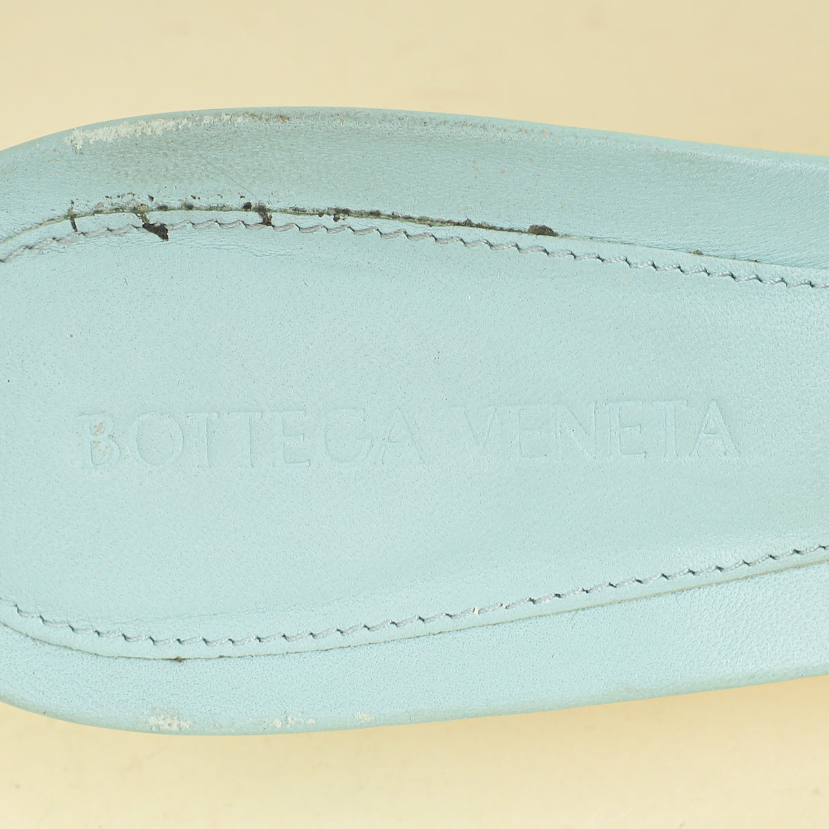 Bottega Veneta Light BlueLido Heeled Mules 38.5