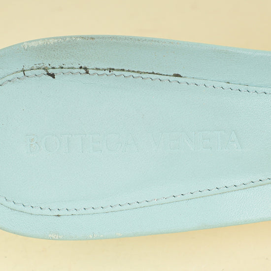 Bottega Veneta Light BlueLido Heeled Mules 38.5