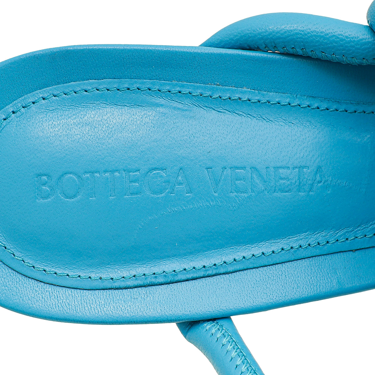 Bottega Veneta Turquoise Stretch 90 Woven Mule Sandals 38 | Pre