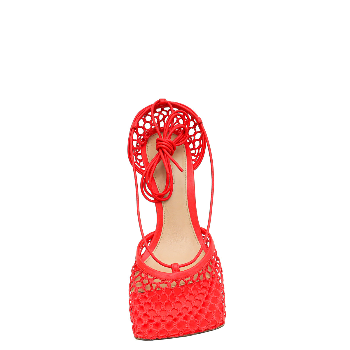 Bottega Veneta Red Stretch Sandals 38