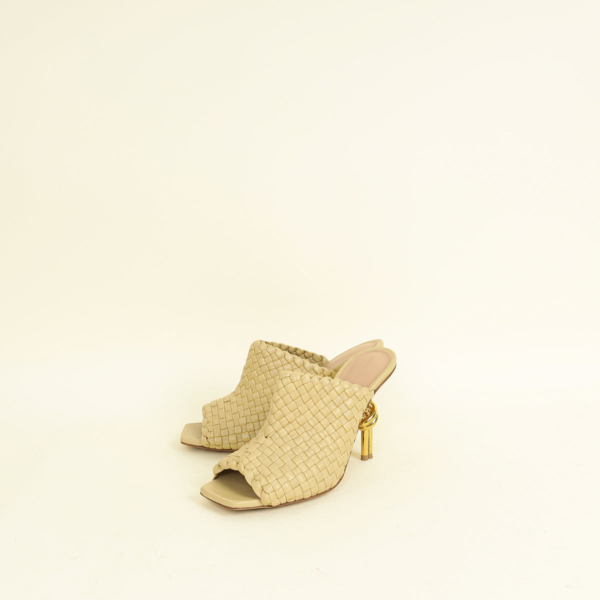 Bottega Veneta Cane Sugar Knot Mules 38