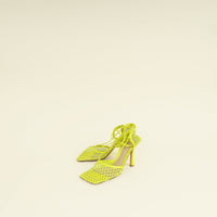Bottega Veneta Kiwi Stretch Lace Up Sandals 38