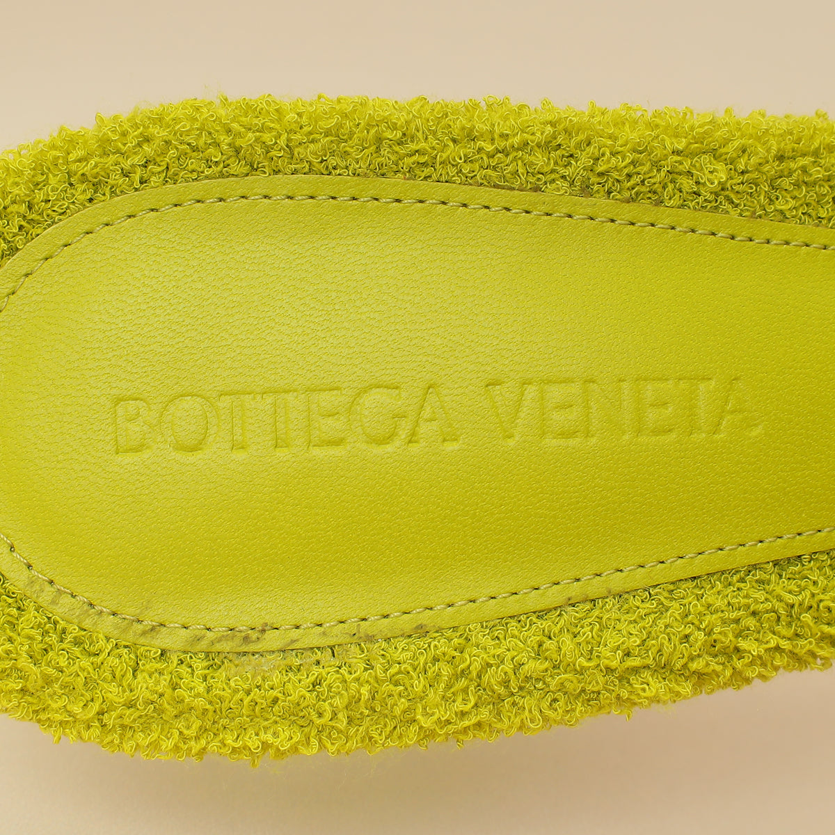 Bottega Veneta Kiwi Terry Fabric Bow Slide Sandals 39-Bottega Veneta-THE CLOSET