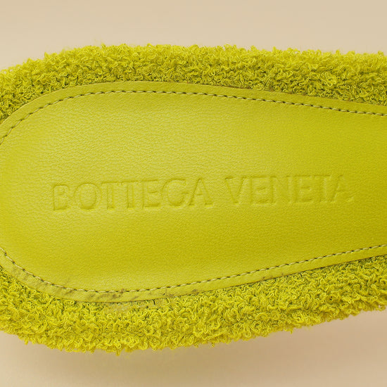 Bottega Veneta Kiwi Terry Fabric Bow Slide Sandals 39-Bottega Veneta-THE CLOSET