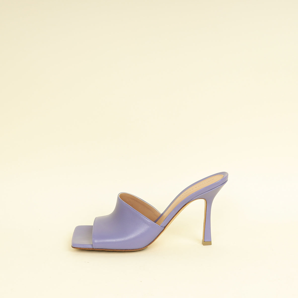 Bottega Veneta Lavender Stretch Heeled Mule 39