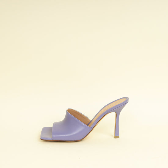 Bottega Veneta Lavender Stretch Heeled Mule 39