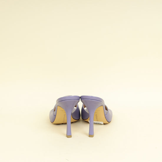 Bottega Veneta Lavender Stretch Heeled Mule 39