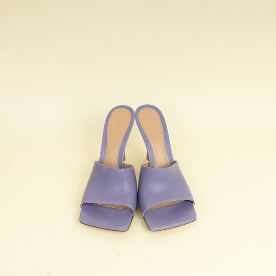 Bottega Veneta Lavender Stretch Heeled Mule 39