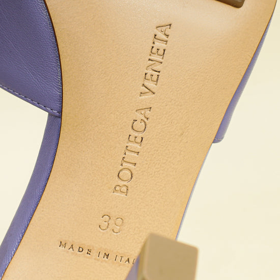 Bottega Veneta Lavender Stretch Heeled Mule 39