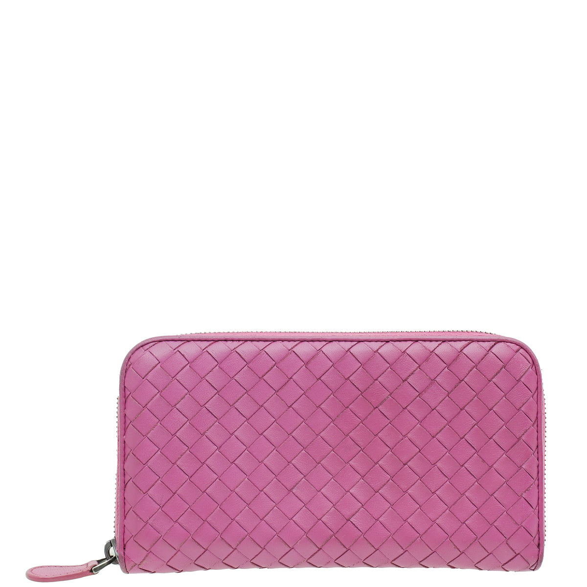 Bottega Veneta Peony Nappa Intrecciato Zip Around Wallet-Bottega Veneta-THE CLOSET