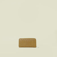 Bottega Veneta Ochre Intrecciato Zip Around Wallet