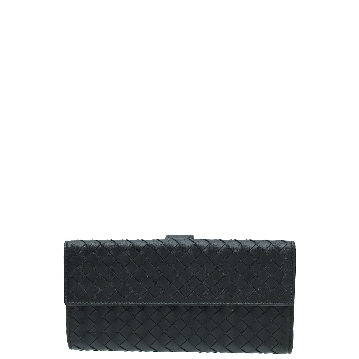 Bottega Veneta Black Intrecciato Nappa French Wallet-Bottega Veneta-THE CLOSET