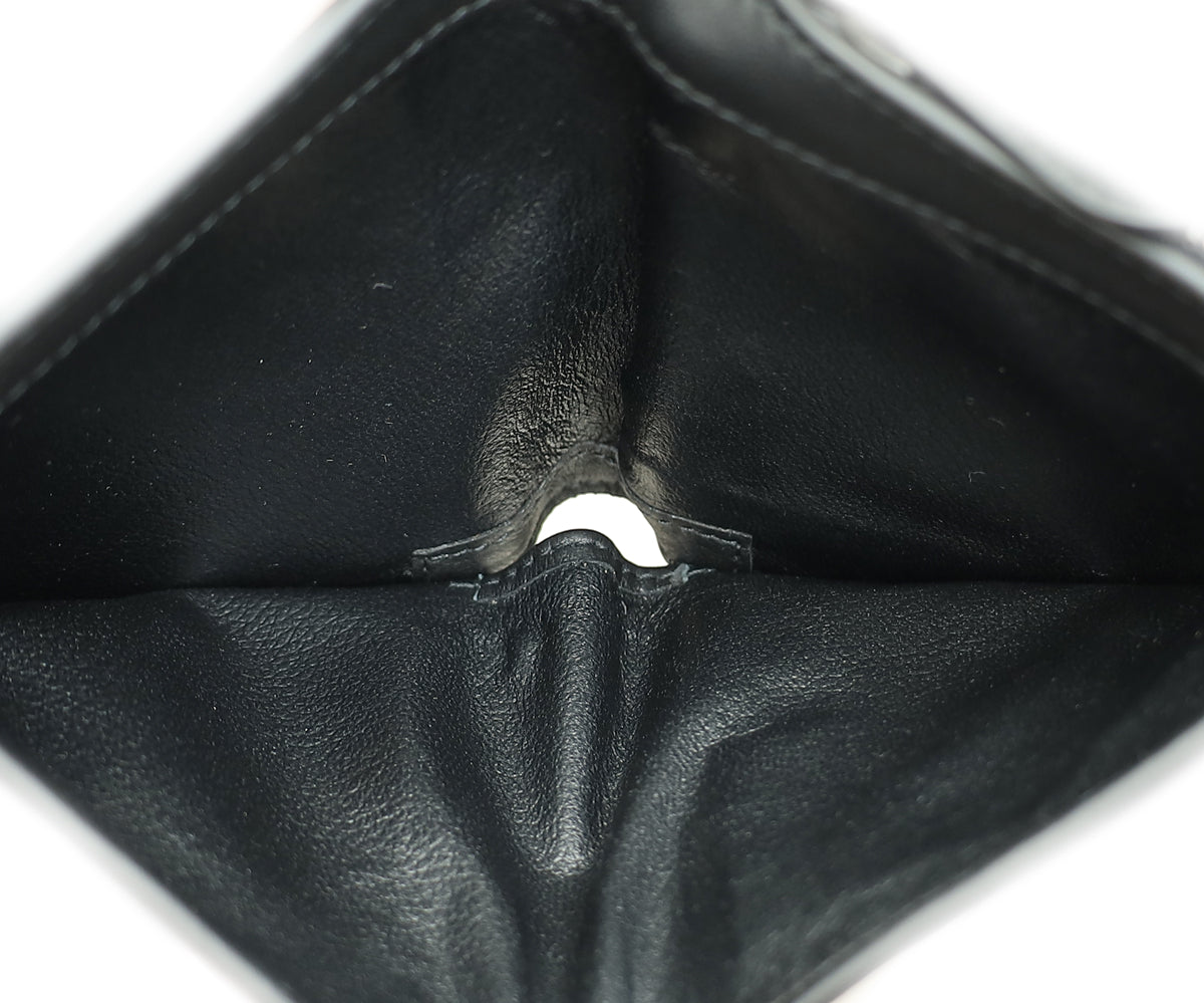 Bottega Veneta Black Intrecciato Medium French Wallet-Bottega Veneta-THE CLOSET