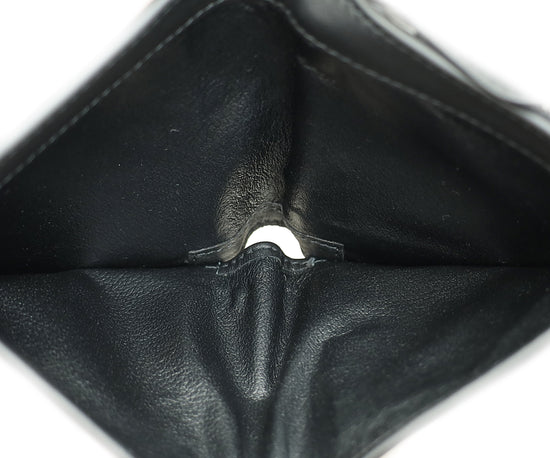 Bottega Veneta Black Intrecciato Medium French Wallet-Bottega Veneta-THE CLOSET