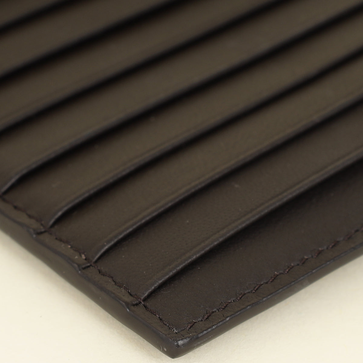 Bottega Veneta Chocolate Intrecciato Card Case With Coin Purse-Bottega Veneta-THE CLOSET