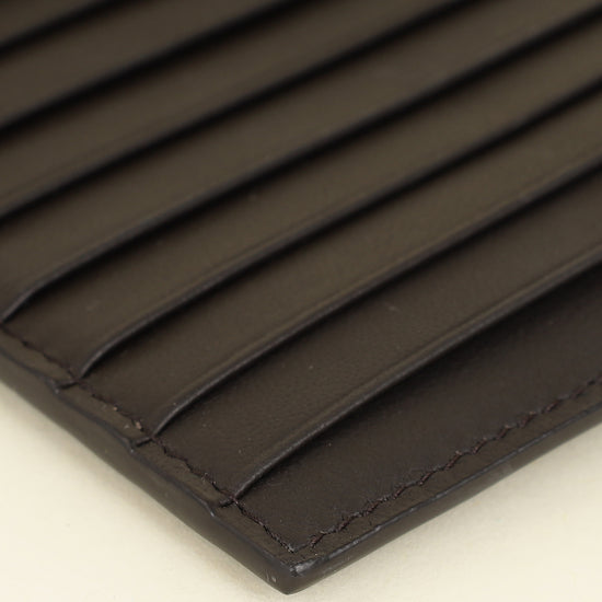 Bottega Veneta Chocolate Intrecciato Card Case With Coin Purse-Bottega Veneta-THE CLOSET